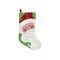Gallerie II 21" Plush Loop Knit and Rosy Cheeked Santa Claus Christmas Stocking